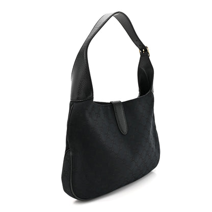 Gucci Monogram Small Jackie O Hobo Black 3 of 14
