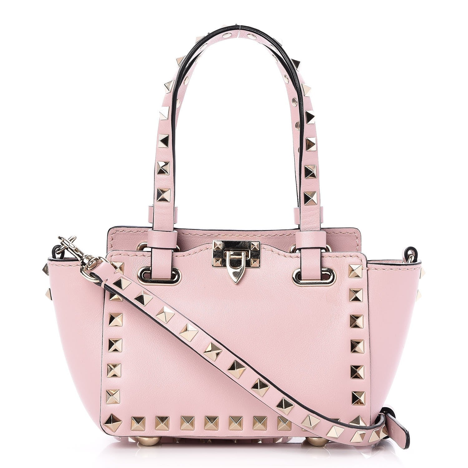 Valentino Garavani Vitello Micro Rockstud Tote Cipria 1 of 8