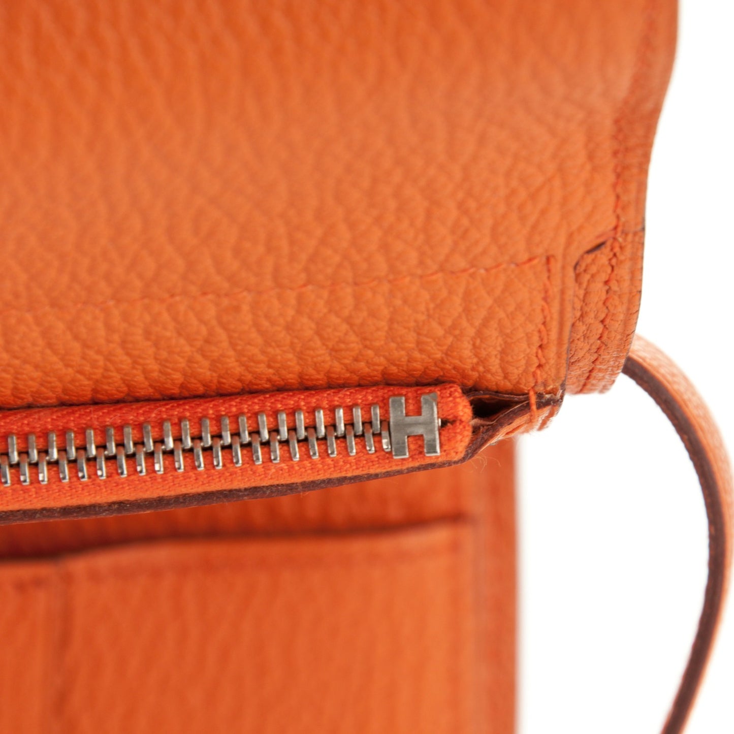Chevre Mysore Medium Kelly Wallet Orange
