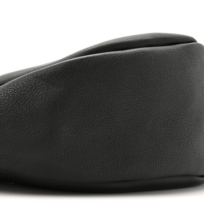 The Row Grained Calfskin Small Slouchy Banana Bag Black 10 of 10