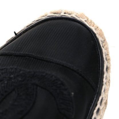 Chanel Mesh Grosgrain CC Espadrilles 38 Black 10 of 10