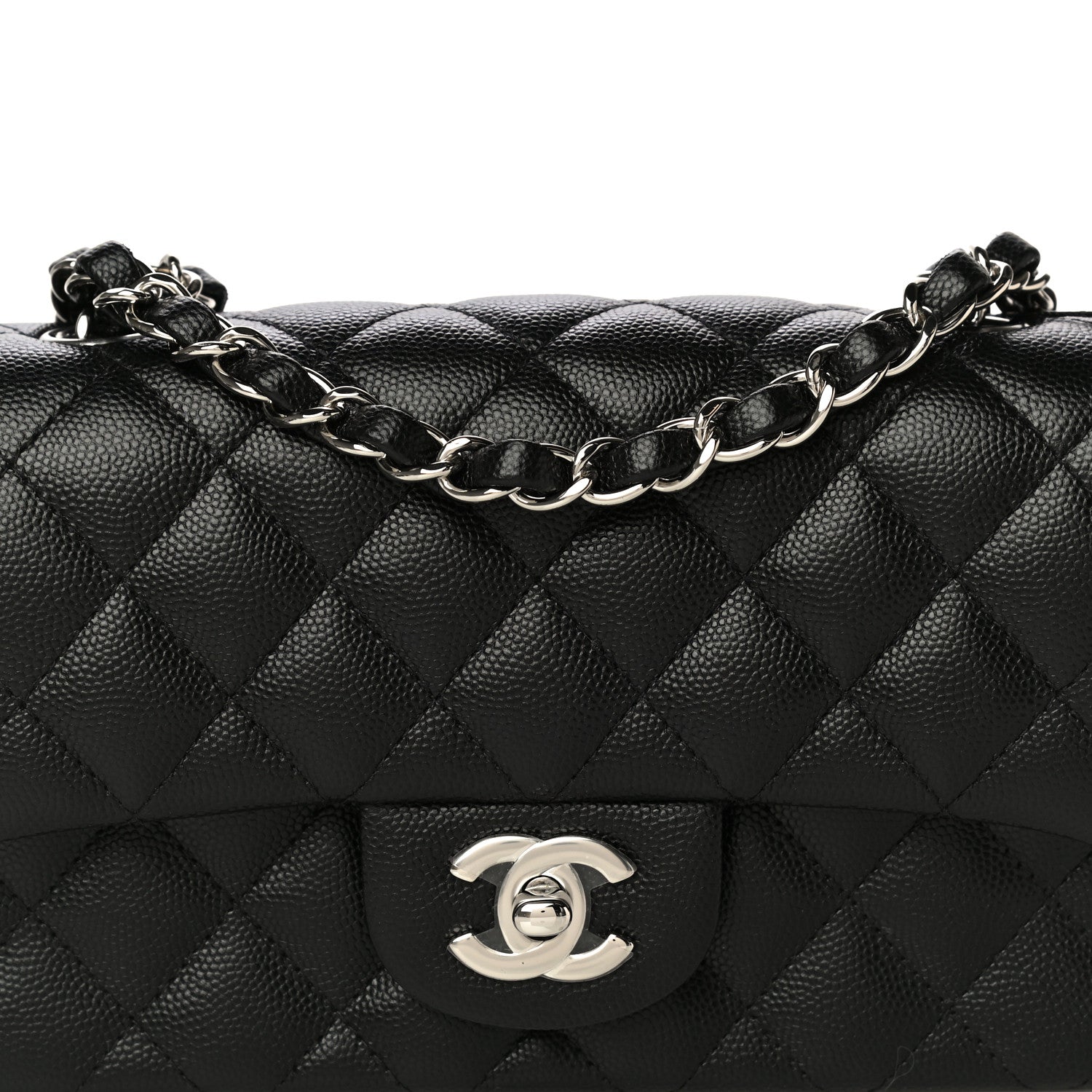 Chanel Caviar Quilted Mini Rectangular Flap Black 8 of 11