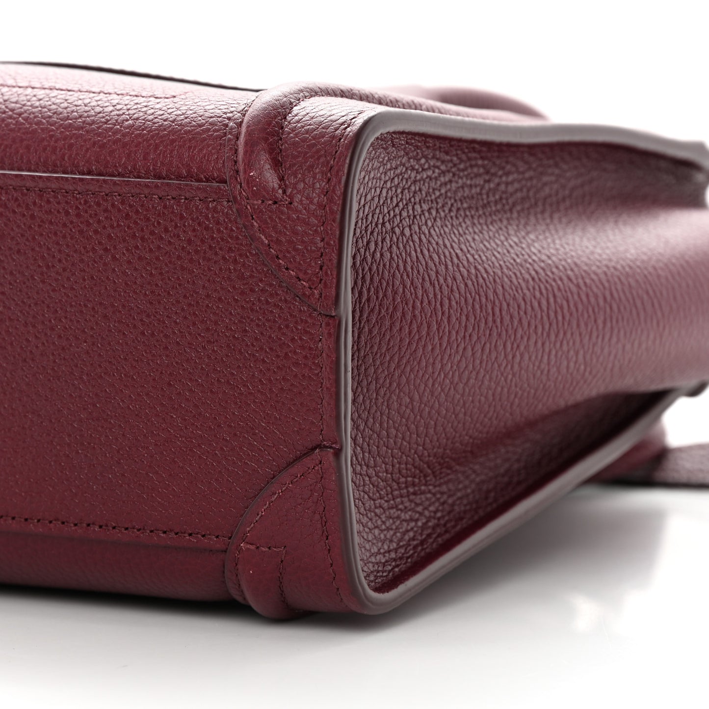 Drummed Calfskin Nano Luggage Acai