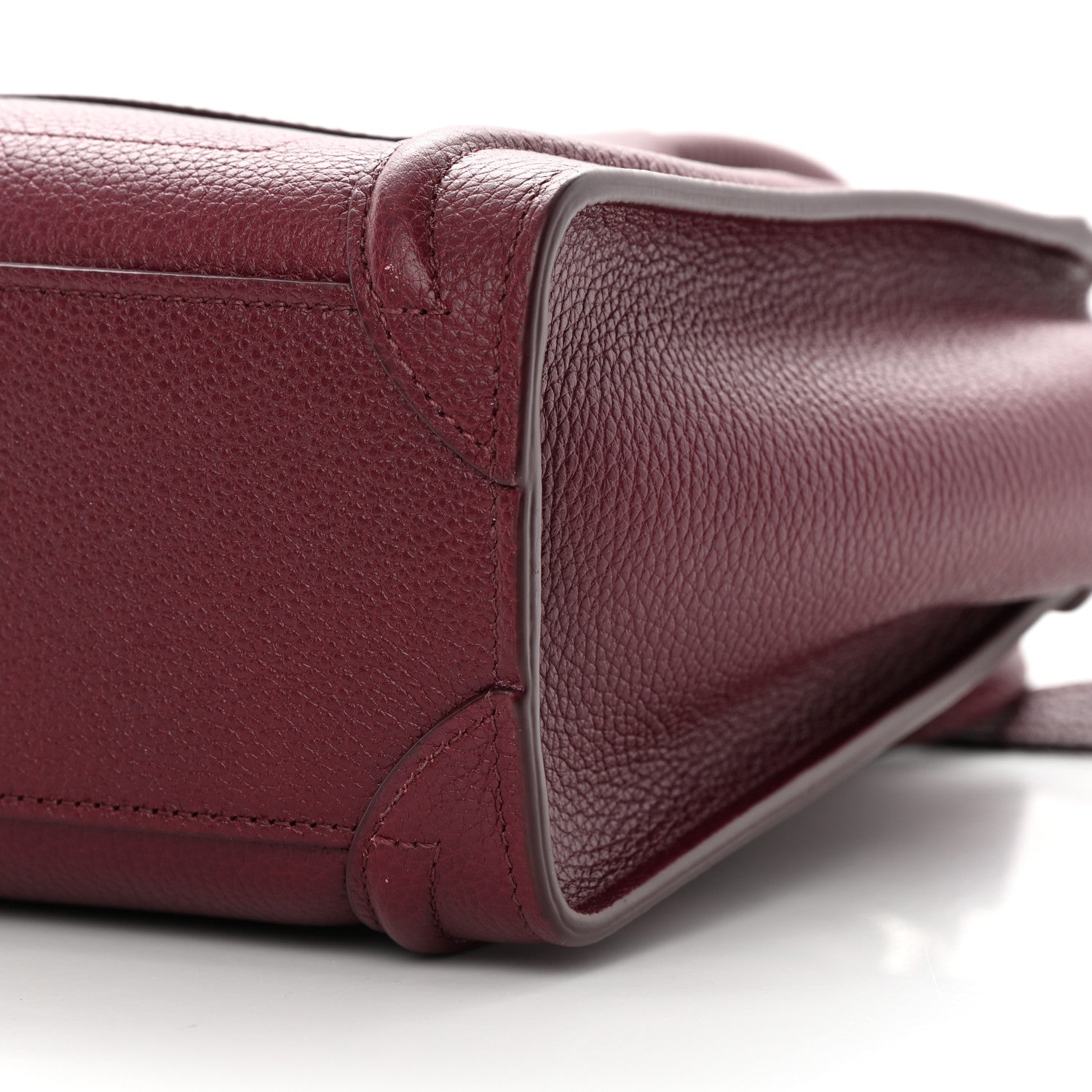 Celine Drummed Calfskin Nano Luggage Acai 11 of 12