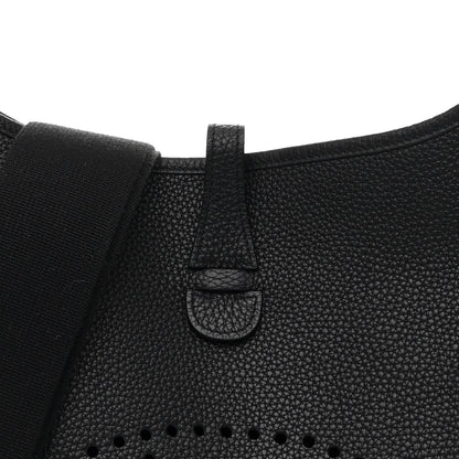 Hermes Taurillon Clemence EVELYNE III PM Black 8 of 11