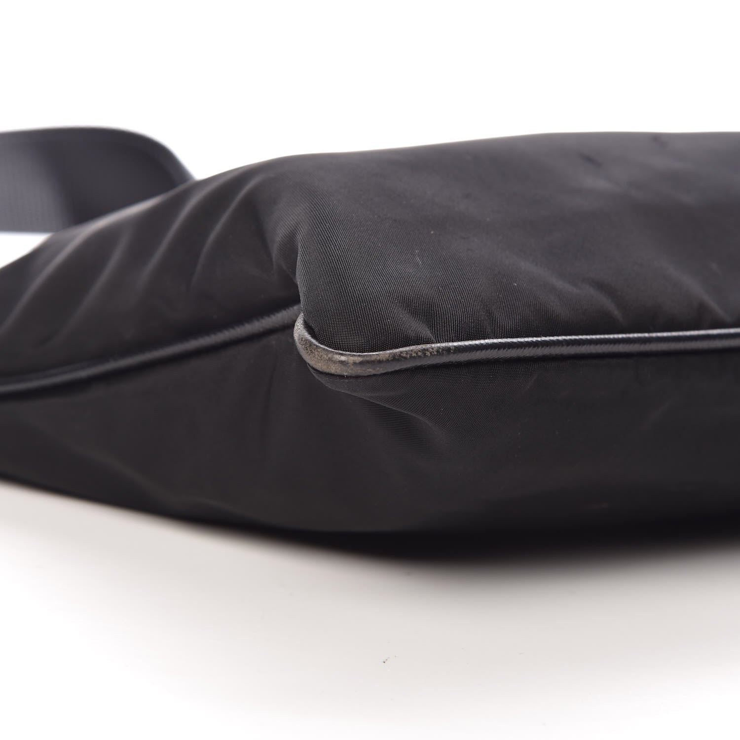 Prada Nylon Saffiano Flat Messenger Bag Black 8 of 9
