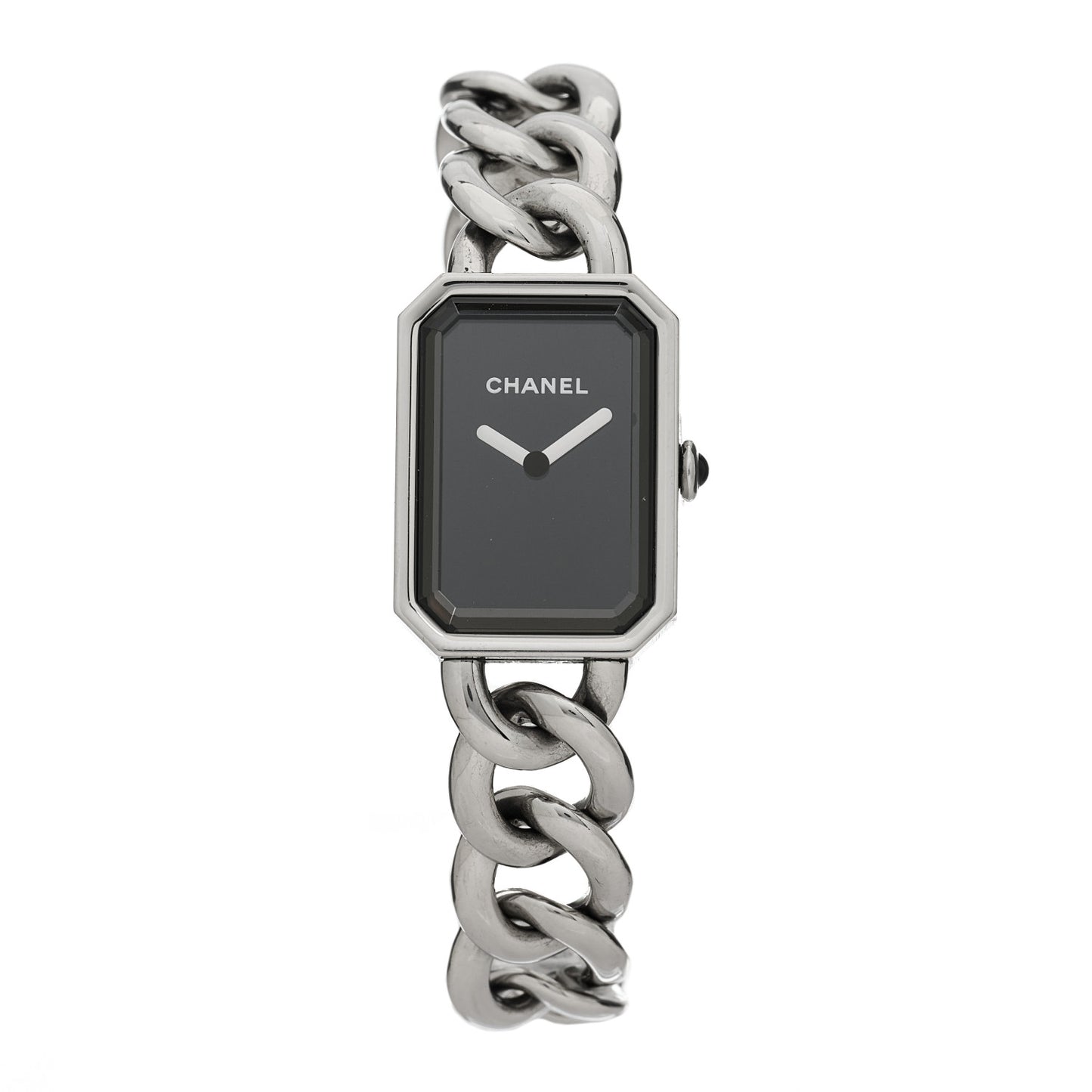 Stainless Steel 20mm Chain Premiere Quartz Watch Black