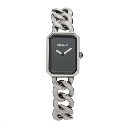 Chanel Stainless Steel 20mm Chain Premiere Quartz Watch Black 1 of 4
