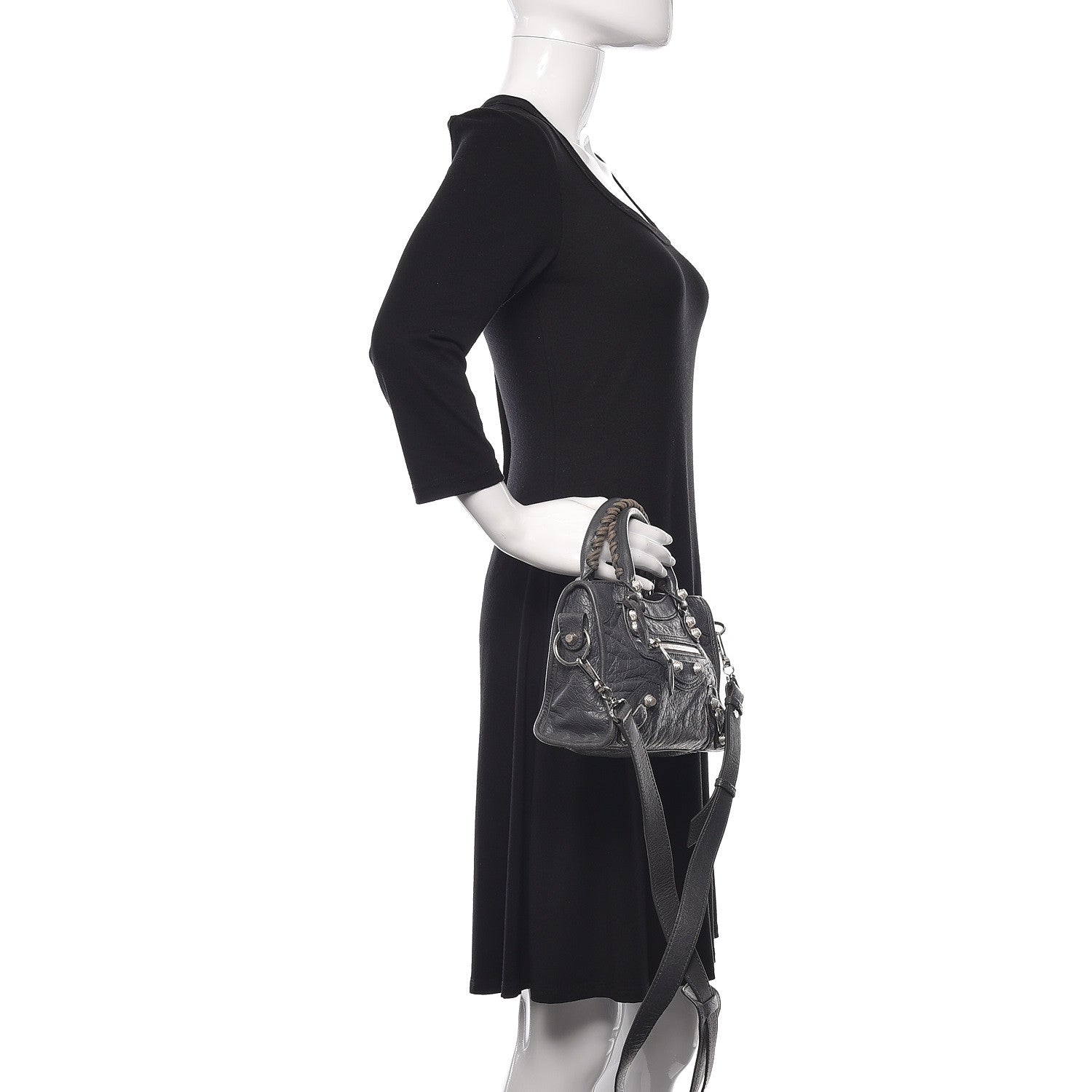 Balenciaga Agneau Giant 12 Silver Hardware Mini City Gris Tarmac 2 of 15