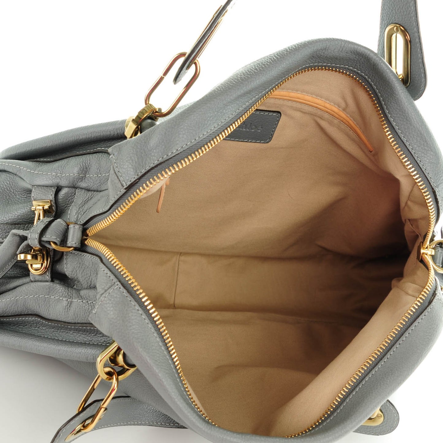 Calfskin Large Paraty Cashmere Grey