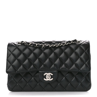 Chanel Lambskin Quilted Medium Double Flap Black 1 of 12