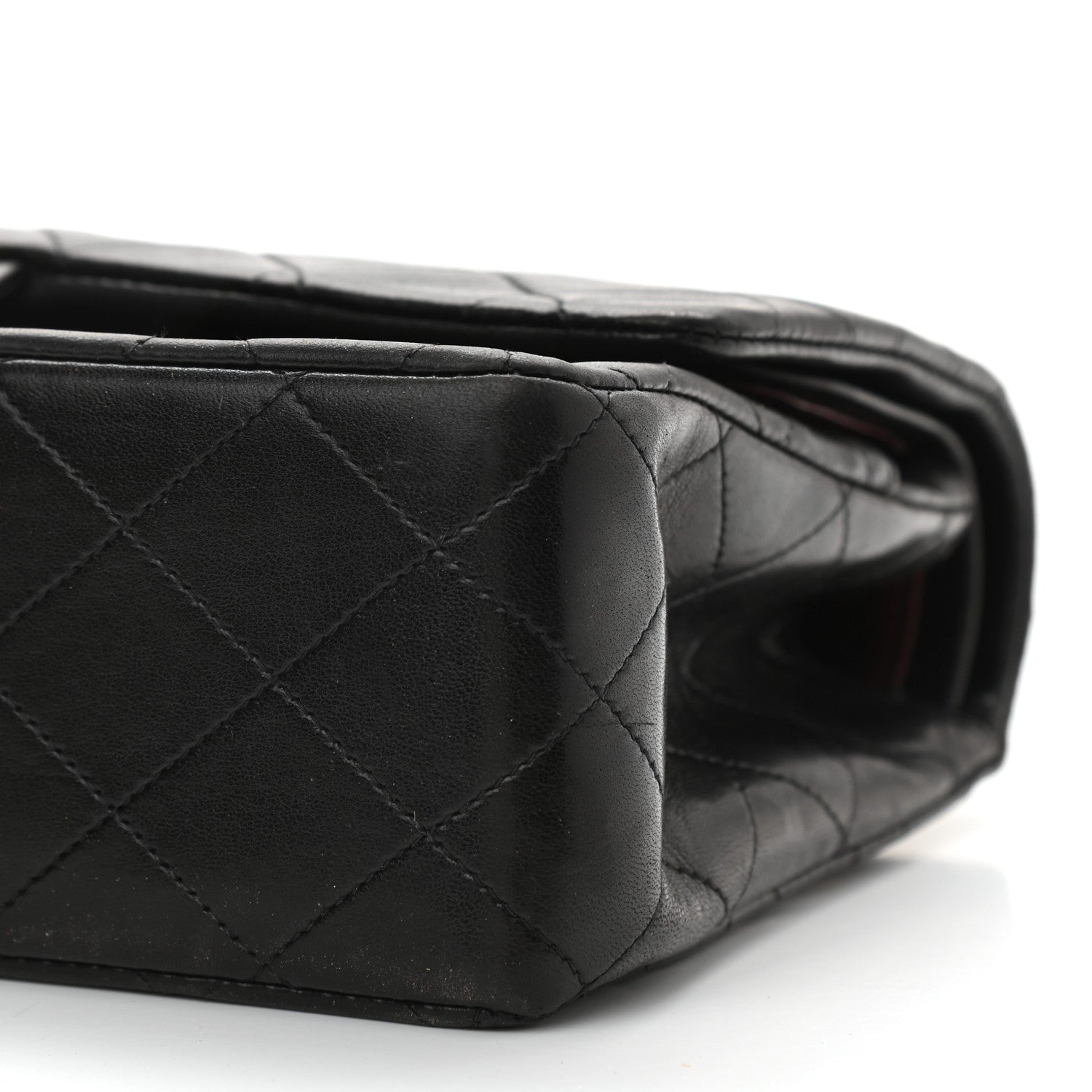 Chanel Lambskin Quilted Medium Double Flap Black 9 of 15