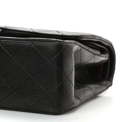 Chanel Lambskin Quilted Medium Double Flap Black 9 of 15