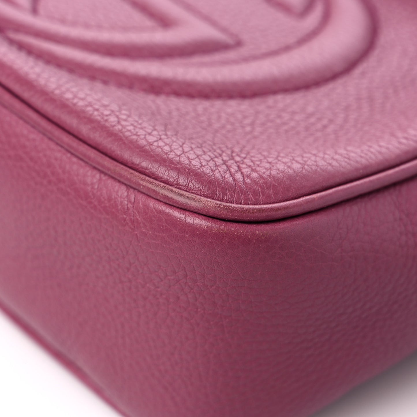Pebbled Calfskin Small Soho Disco Bag Peonia Flower
