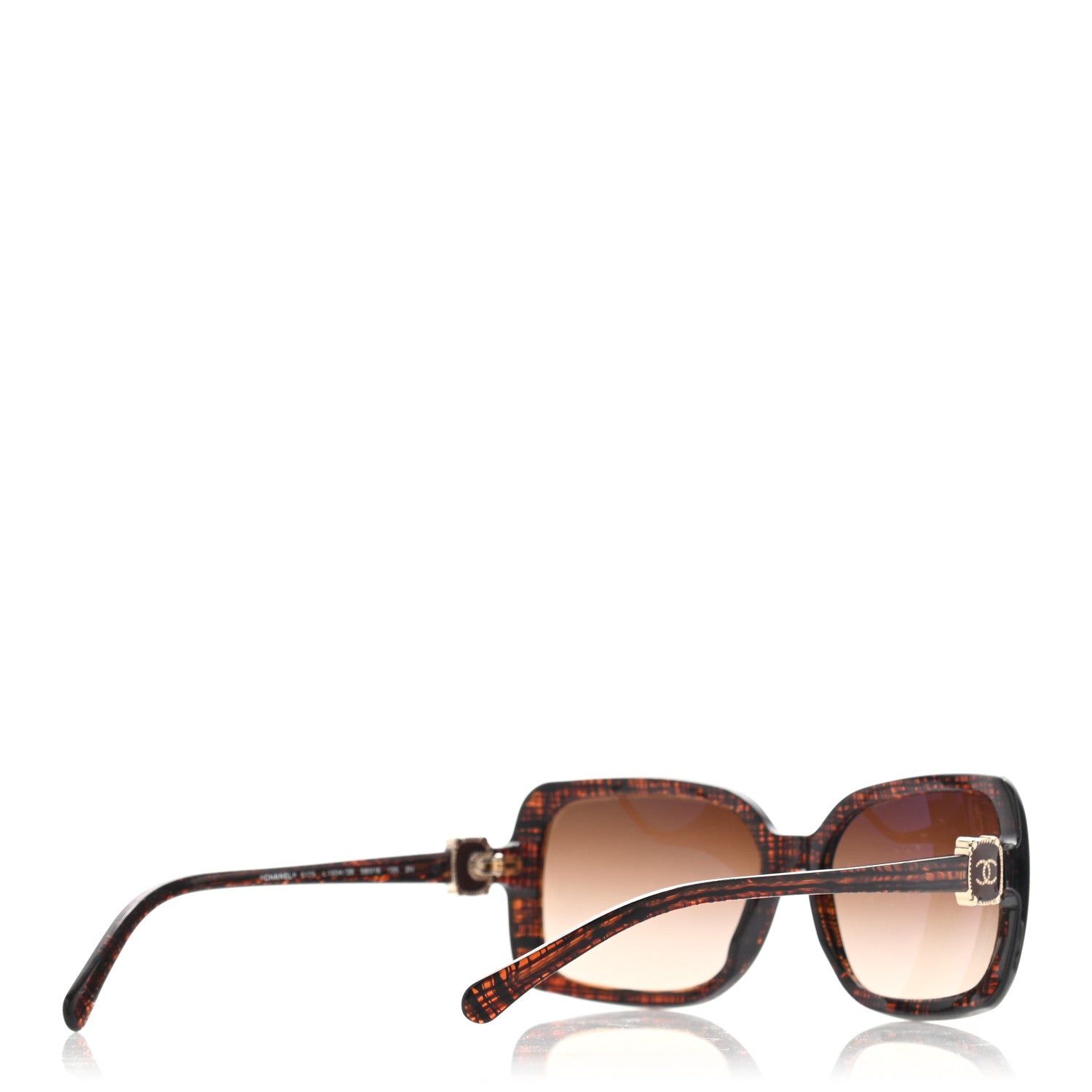 Chanel CC Tweed Effect Sunglasses 5175 Brown 4 of 8