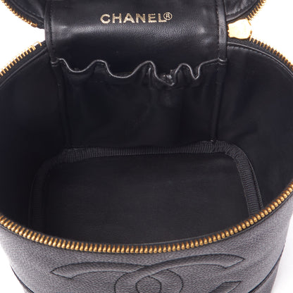 Chanel Caviar Vanity Cosmetic Case Black 4 of 11