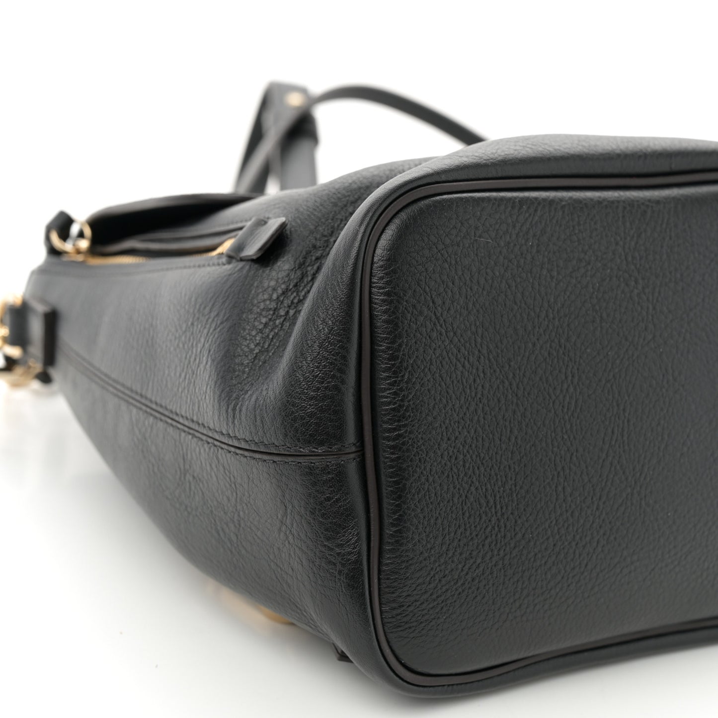 Suede Calfskin Small Faye Backpack Black
