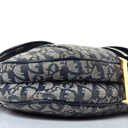 Christian Dior Monogram Saddle Bag Blue 8 of 10