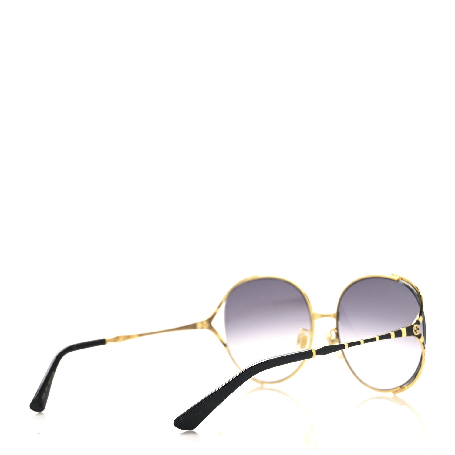 Gucci Metal Round Frame GG0595S Sunglasses Gold Brown 4 of 7