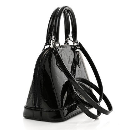 Louis Vuitton Vernis Alma BB Noir Magnetique 3 of 11
