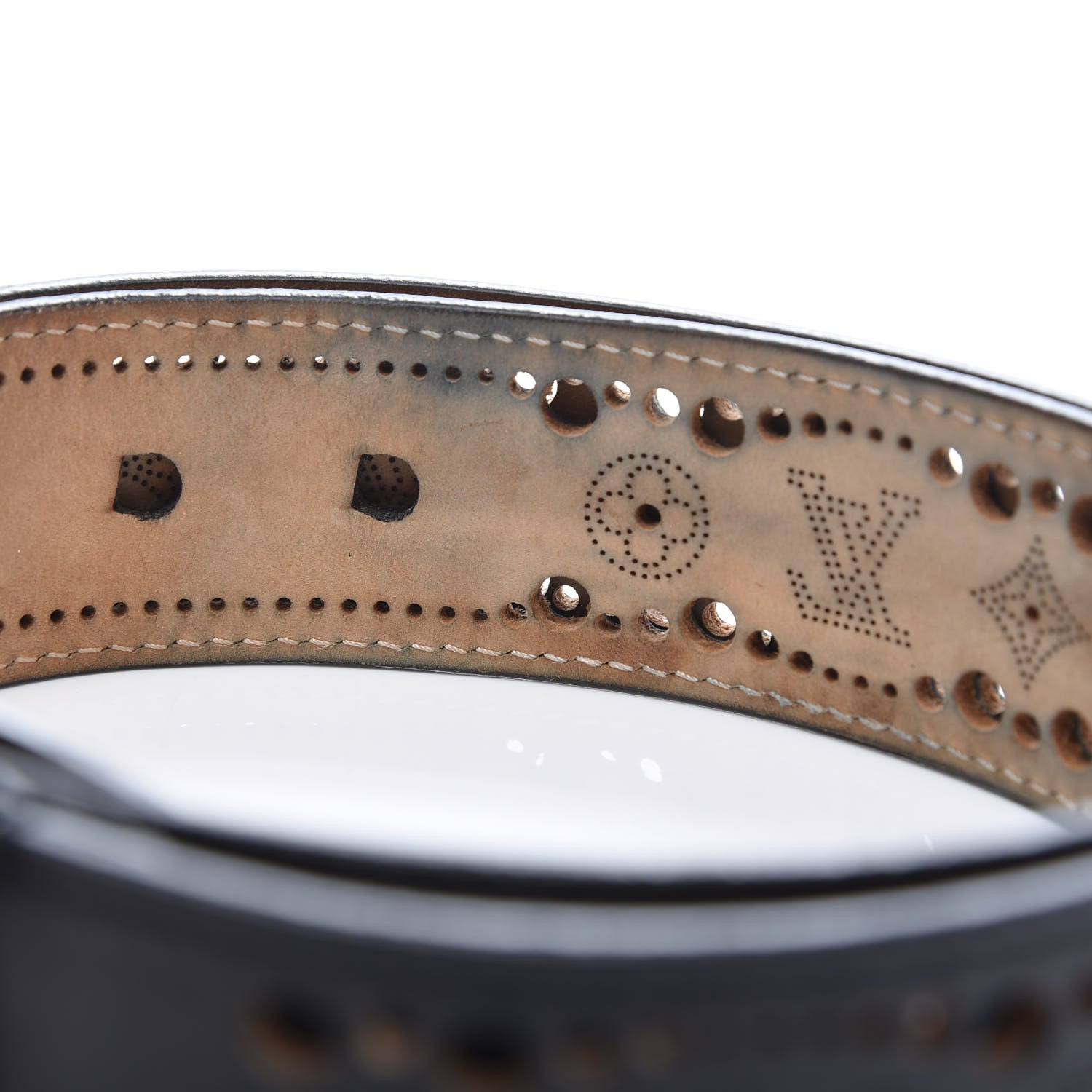 Louis Vuitton Nomade Perforation Belt 85 34 Black 7 of 8