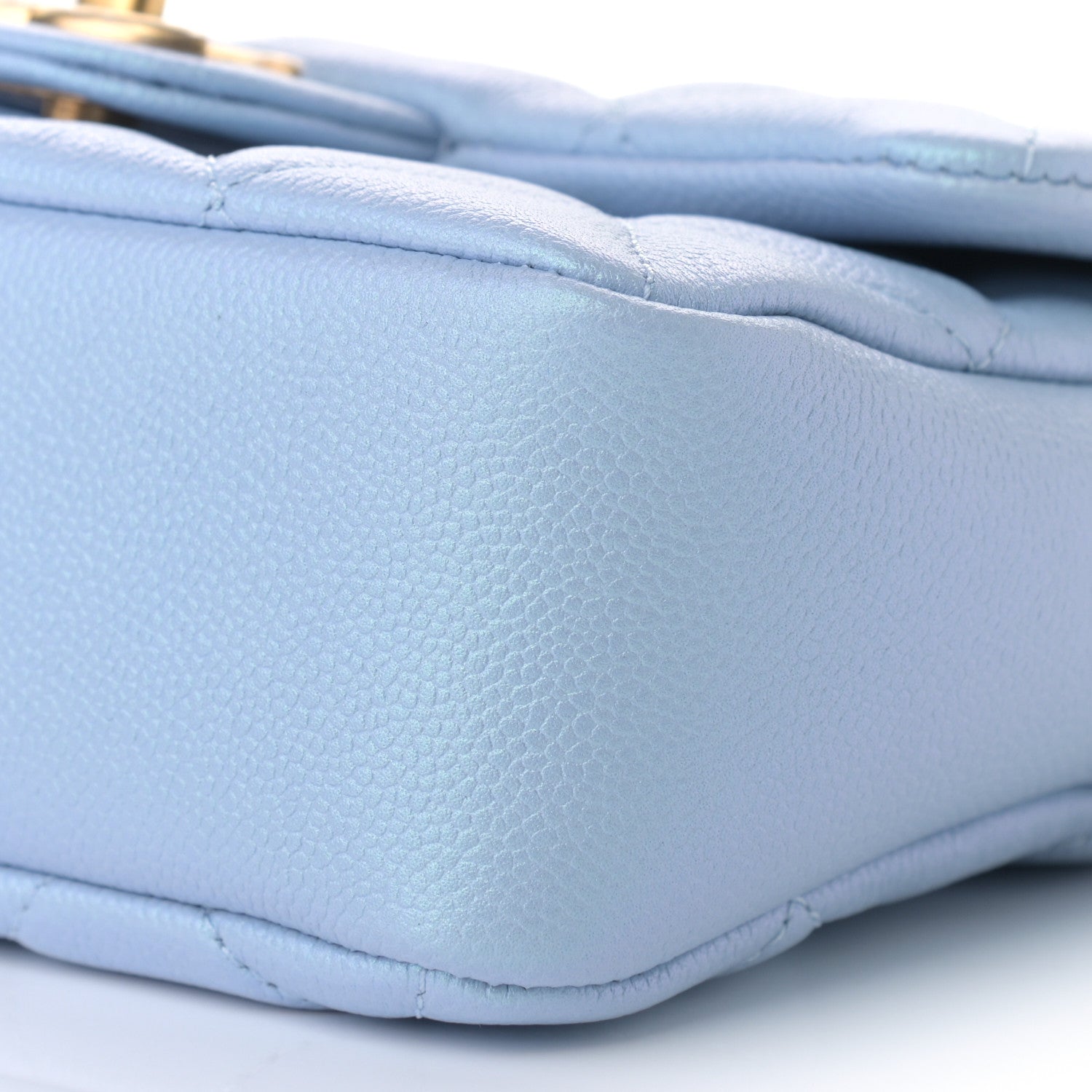 Chanel Iridescent Caviar Quilted Mini My Perfect Flap Light Blue 9 of 9