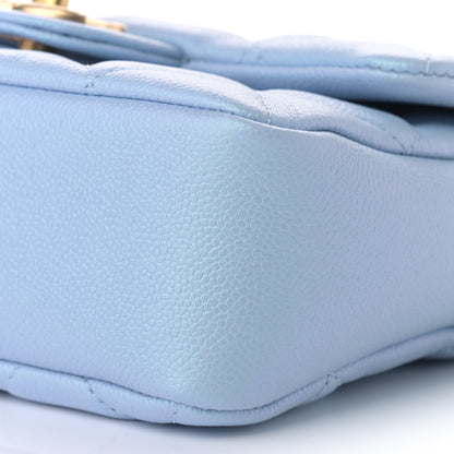Chanel Iridescent Caviar Quilted Mini My Perfect Flap Light Blue 9 of 9