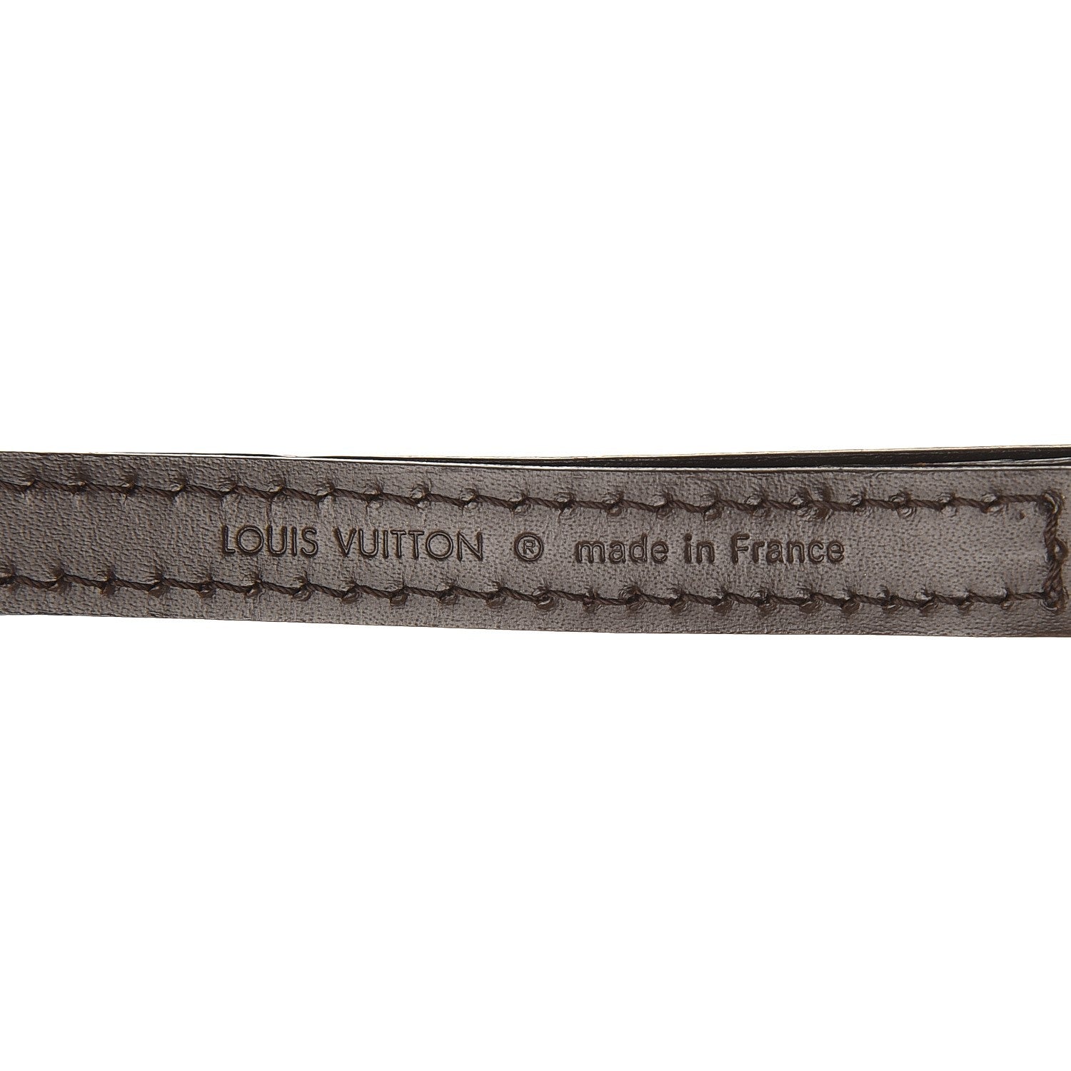 Louis Vuitton Calfskin 16mm Adjustable Shoulder Strap Brown 3 of 4