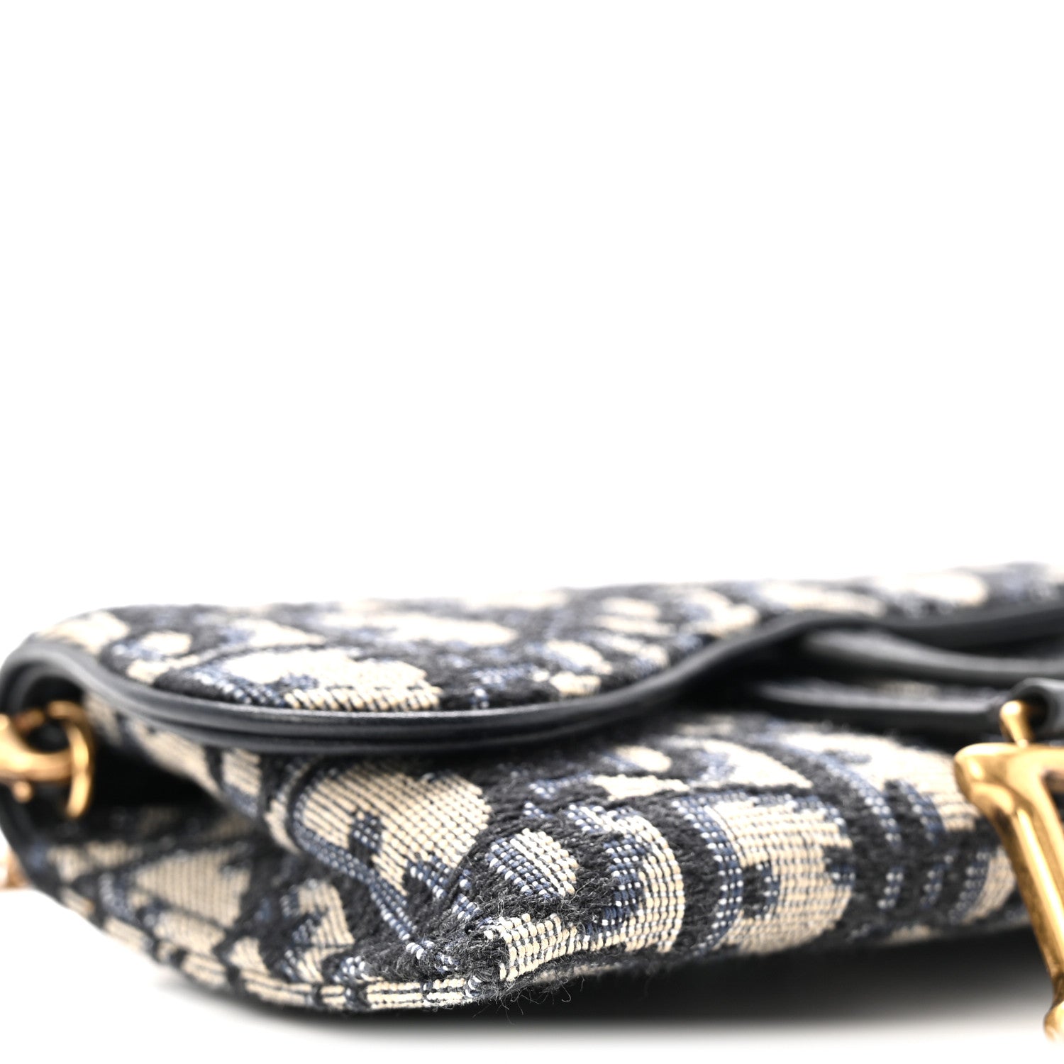 Christian Dior Oblique Nano Saddle Chain Pouch Blue 8 of 10