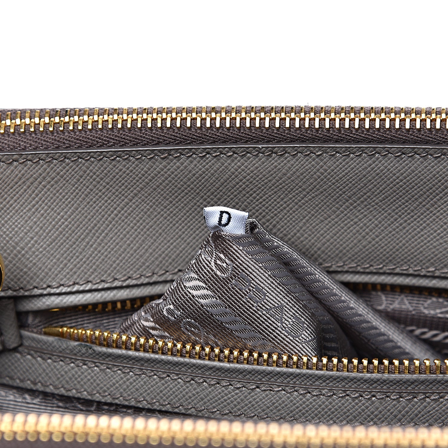 Prada Saffiano Small Galleria Double Zip Tote Argilla 6 of 10