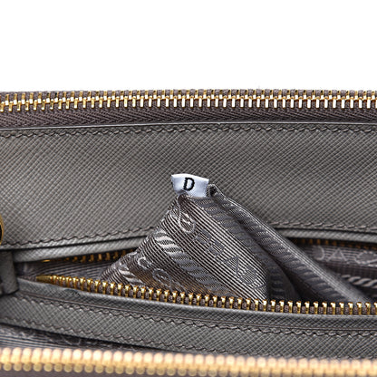 Prada Saffiano Small Galleria Double Zip Tote Argilla 6 of 10