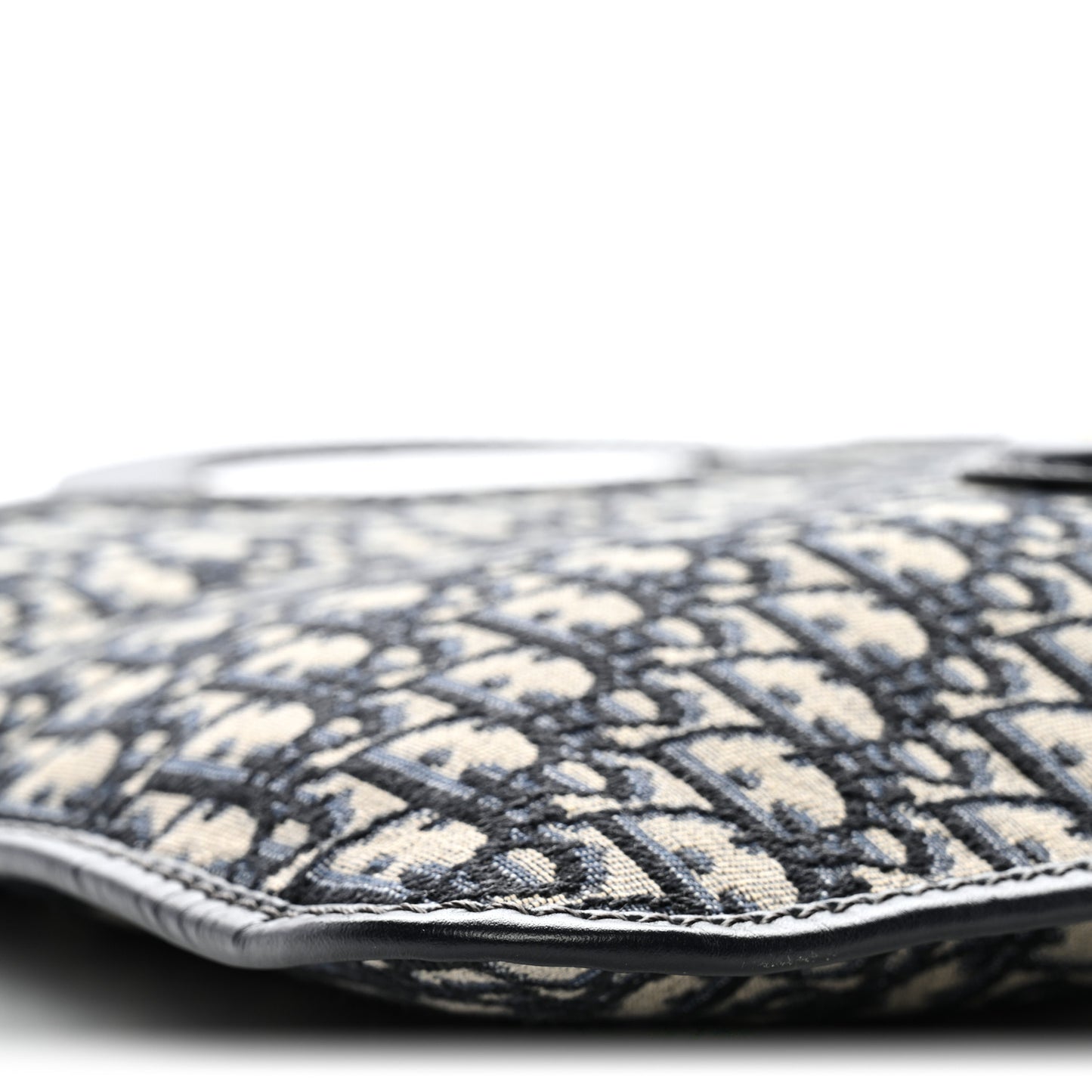 Oblique Fold Over Clutch Blue