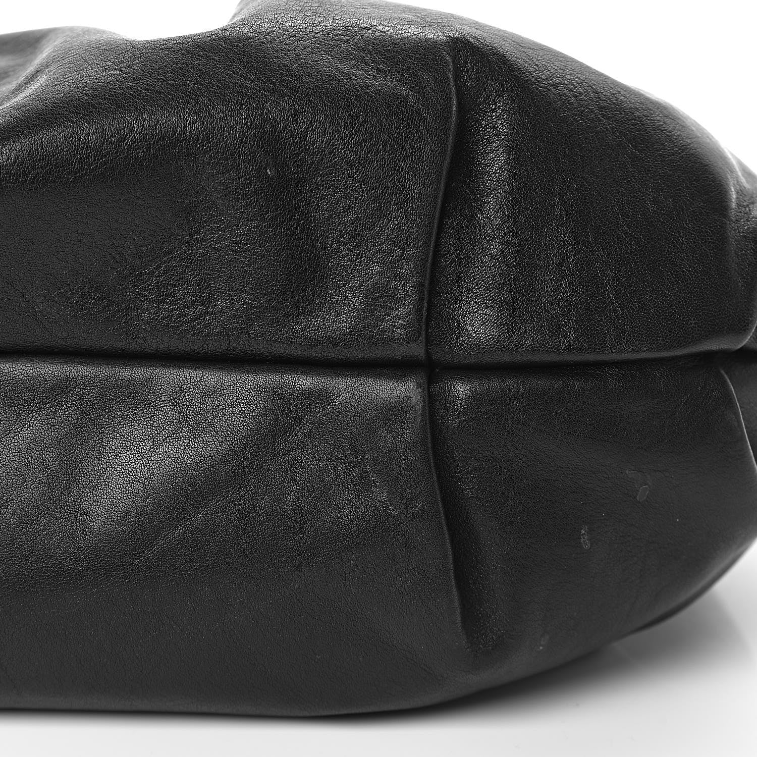 Prada Soft Calfskin Pleated Hobo Black 11 of 16