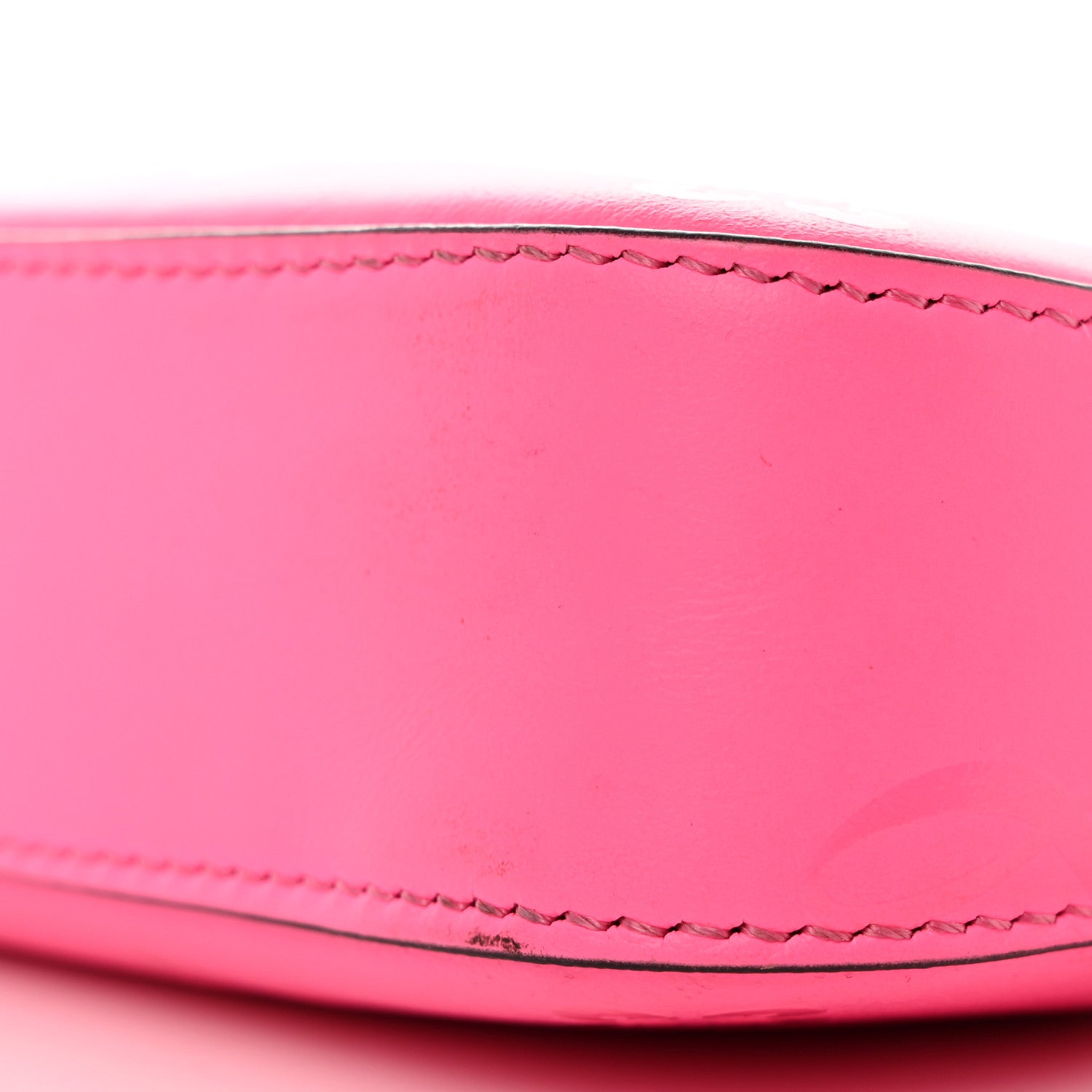 Christian Louboutin Calfskin Loubila Loubinthesky Chain Clutch Fluo Pink 10 of 11