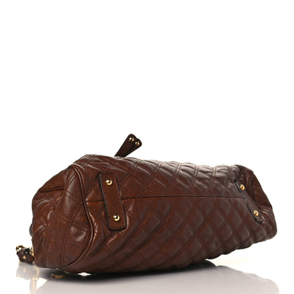 Marc Jacobs Calfskin Quilted Stam Brown 4 of 9