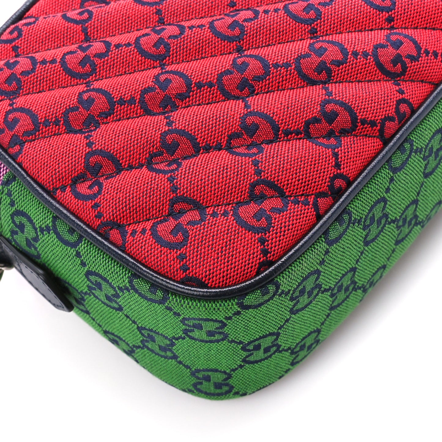 Monogram Multicolor Matelasse Diagonal Small GG Marmont Chain Shoulder Bag Red Blue Yellow Green Pink