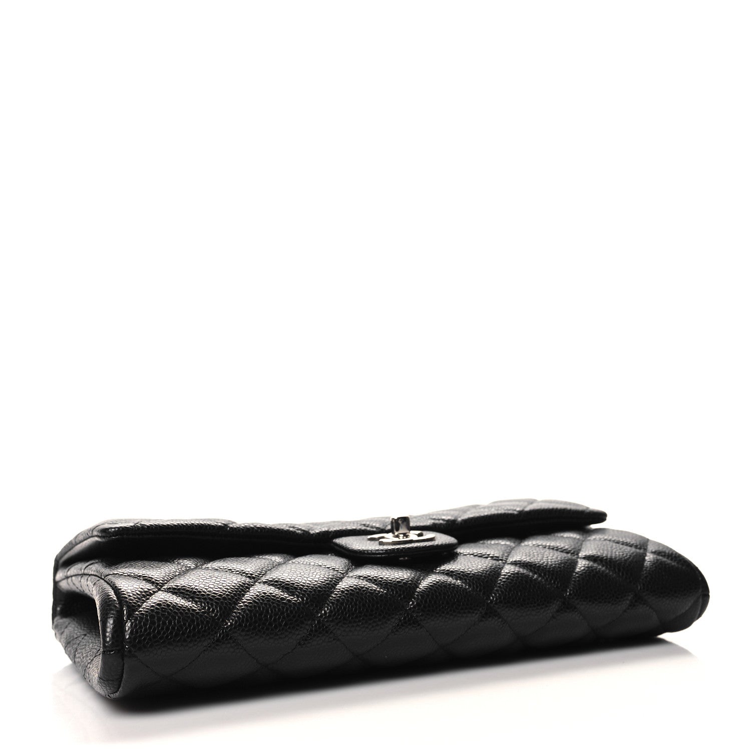 Chanel Caviar Quilted Clutch With Chain Flap Black 4 of 11