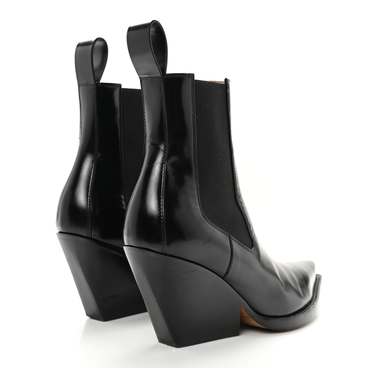 Bottega Veneta Calfskin Lean Boots 36 Black 4 of 11