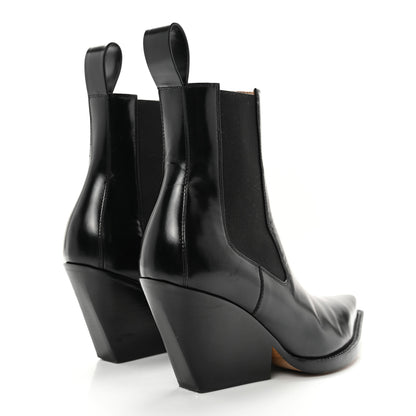 Bottega Veneta Calfskin Lean Boots 36 Black 4 of 11