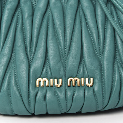 Miu Miu Nappa Matelasse Small Bucket Bag Assenzio 9 of 9