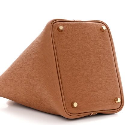 Hermes Taurillon Maurice Picotin Lock 18 PM Gold 9 of 10