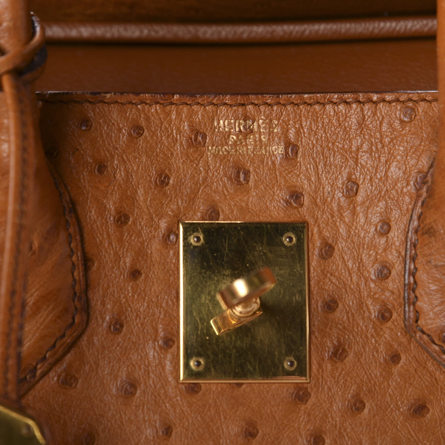 Hermes Ostrich HAC Birkin 32 Gold 11 of 20