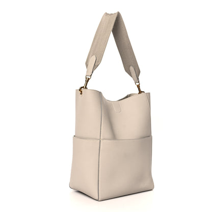 Celine Soft Grained Calfskin Sangle Bucket Bag Dune 3 of 10