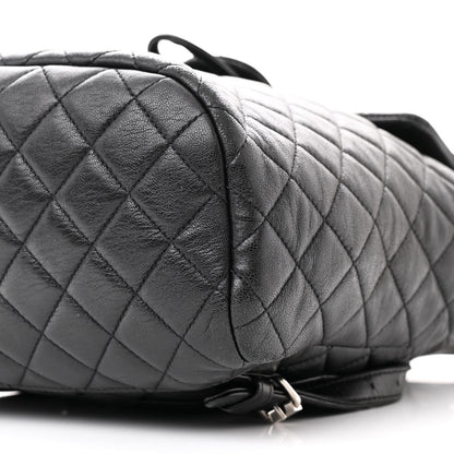 Chanel Calfskin Quilted Small Urban Spirit Backpack Black 10 of 14