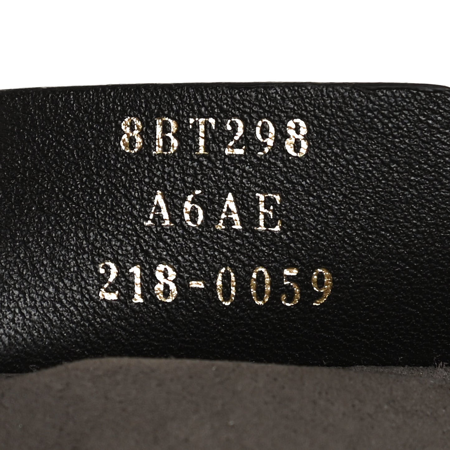 Vitello Grace F is Fendi Bi-Color FF 1974 Embossed Grande Mon Tresor Bucket Bag Maya Black Fragola
