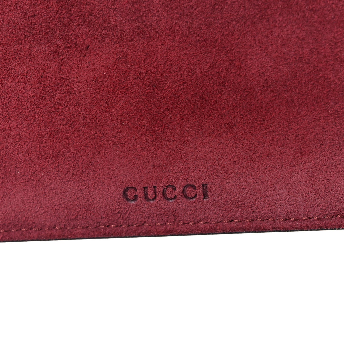 GG Supreme Monogram Blooms Suede Large Zip Pouch Beige Multicolor Dry Rose