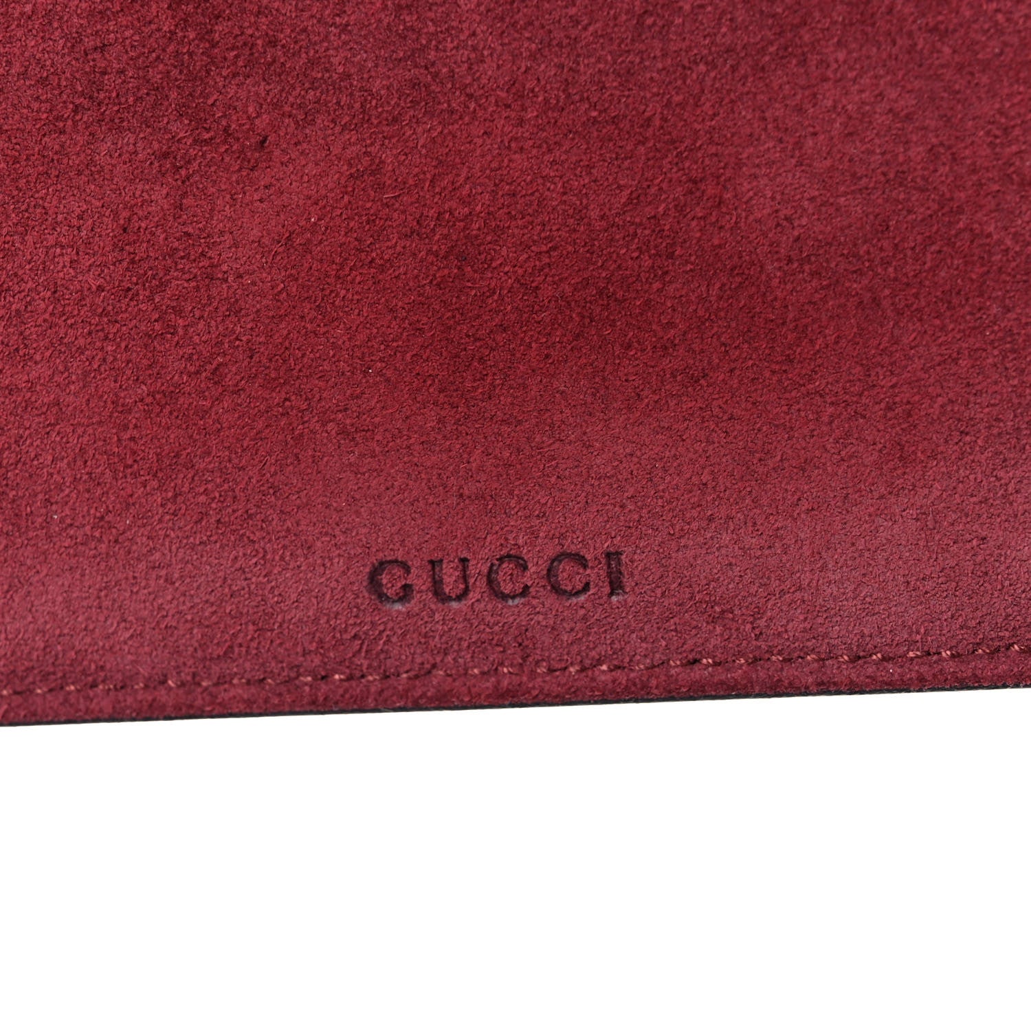 Gucci GG Supreme Monogram Blooms Suede Large Zip Pouch Beige Multicolor Dry Rose 10 of 11