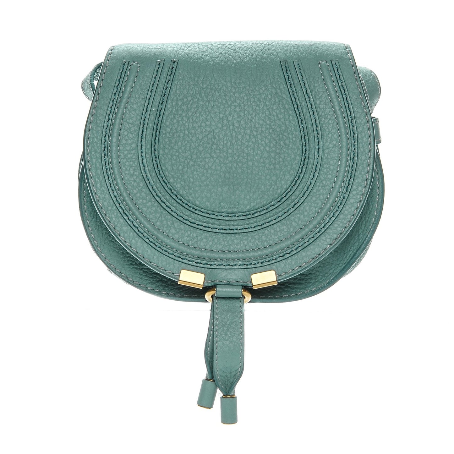 Calfskin Mini Marcie Round Crossbody Bag Fresh Mint