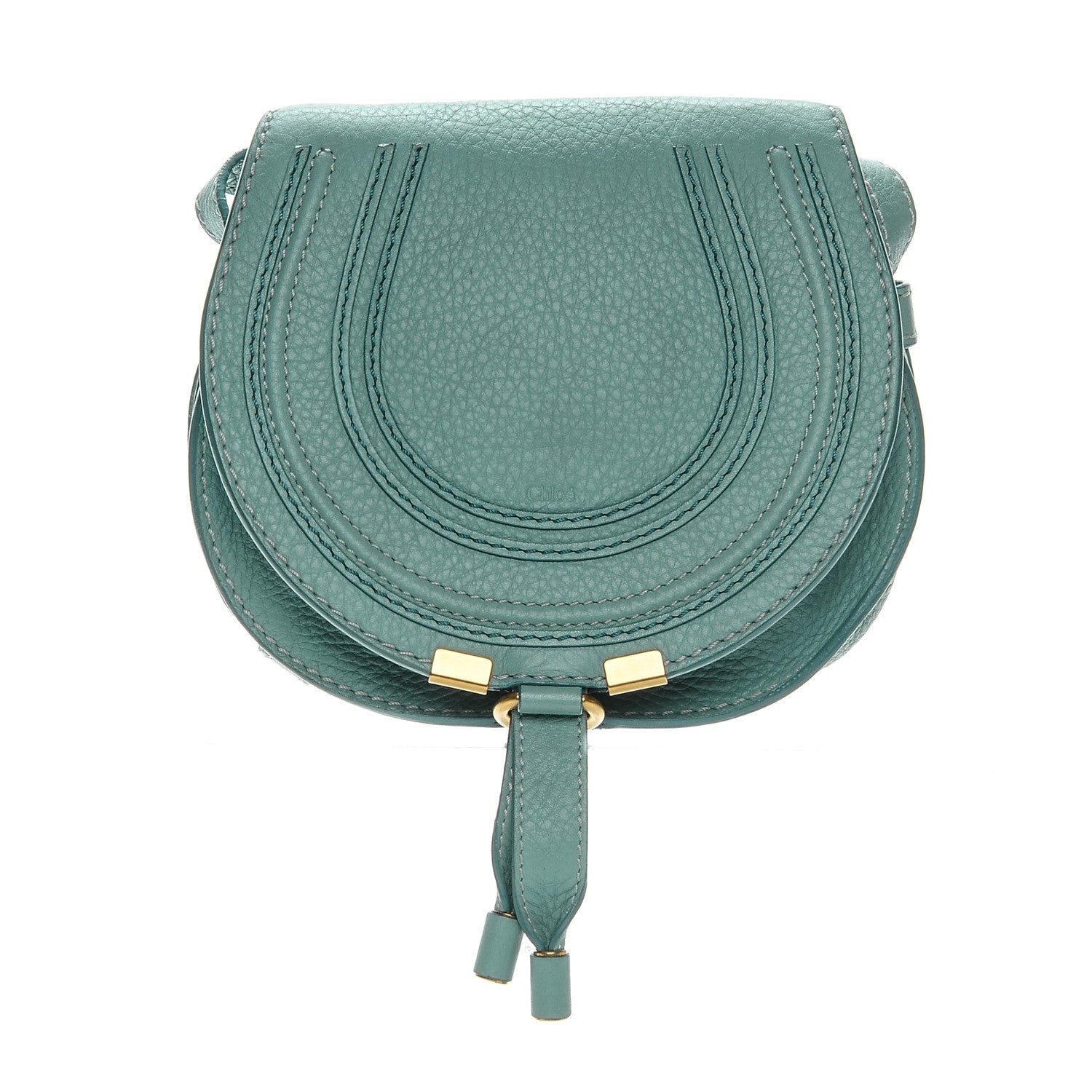 Chloe Calfskin Mini Marcie Round Crossbody Bag Fresh Mint 1 of 8