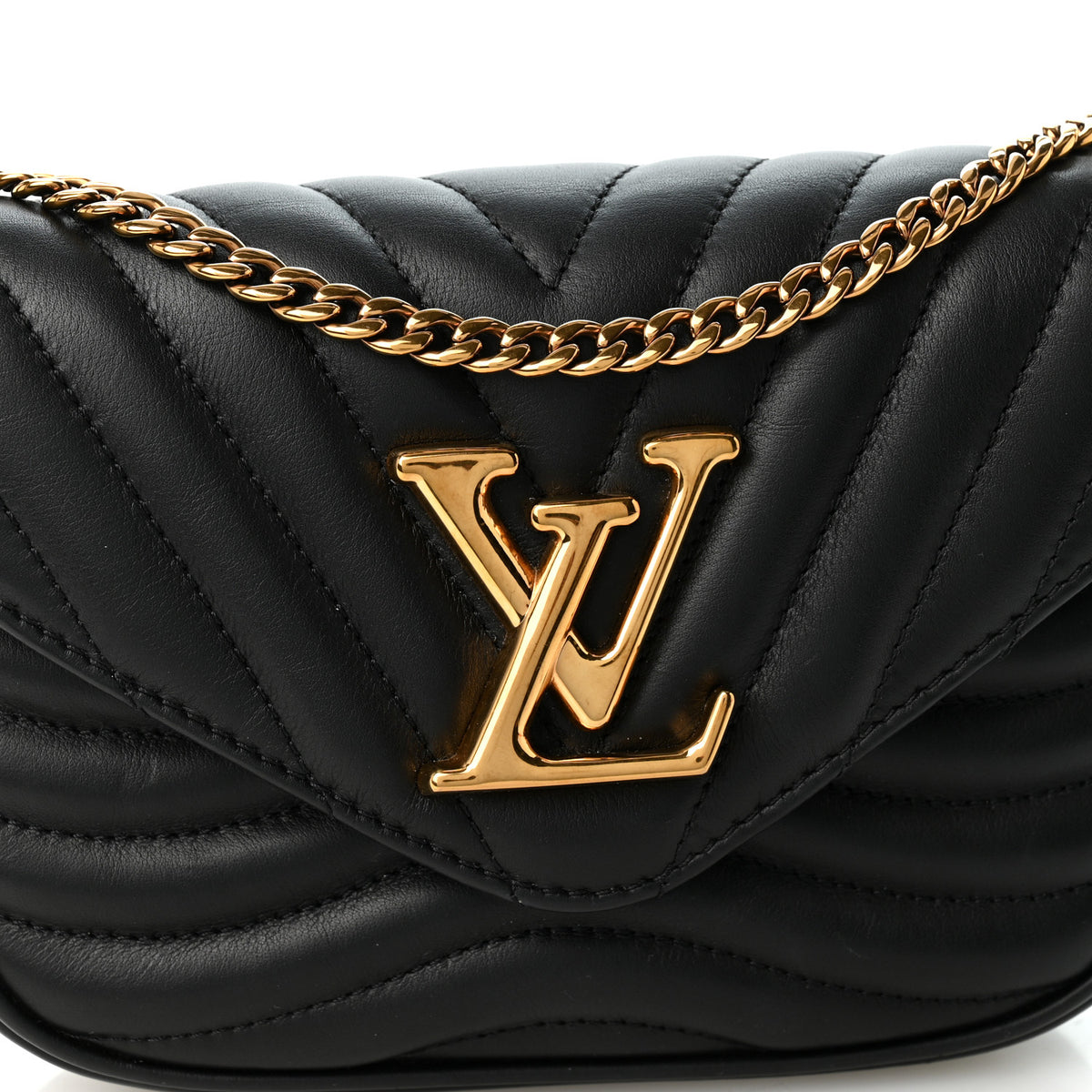 Louis Vuitton Calfskin New Wave Multi Pochette Black 7 of 10